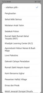 Terdapat banyak pilihan fitur donasi di web Dompet Dhuafa